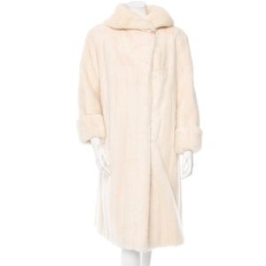 J. MENDEL PARIS Ivory Mink Coat